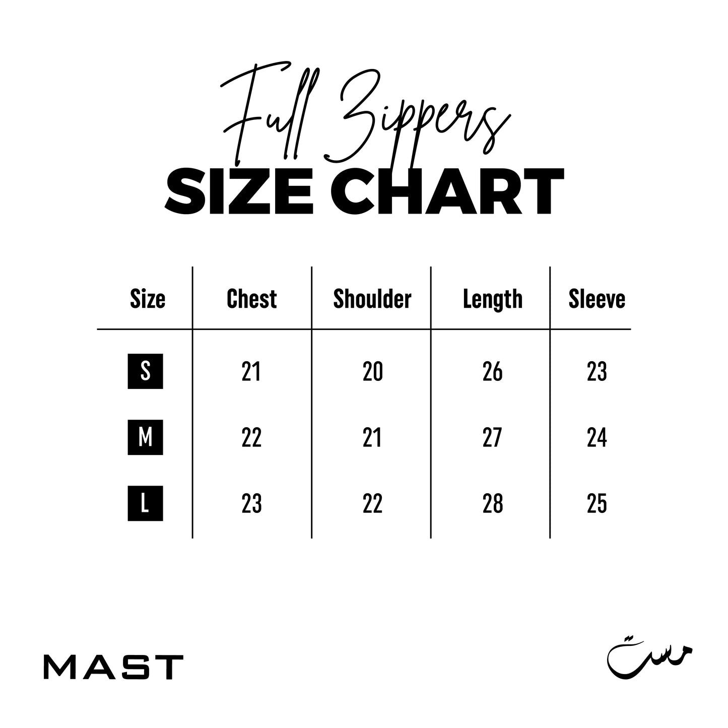 Mast logo embroidery Zipper